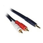 Cablestogo 10m Velocity 3.5mm Stereo Male to Dual RCA Male Y-Cable (80278)